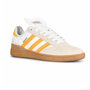 Like new adidas Originals Busenitz Shoes Crystal White Yellow Gum. Men’s size 8.